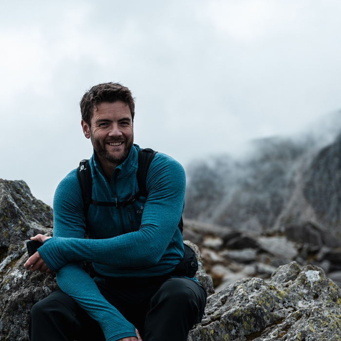 Photograph of Rob Hayward co-founder of Outlier Ascents, UK based Mont Blanc climbing tour package