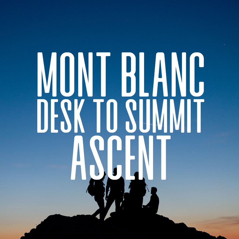 Photograph of Desk to Summit Package for Outlier Ascents, UK based Mont Blanc climbing tour package