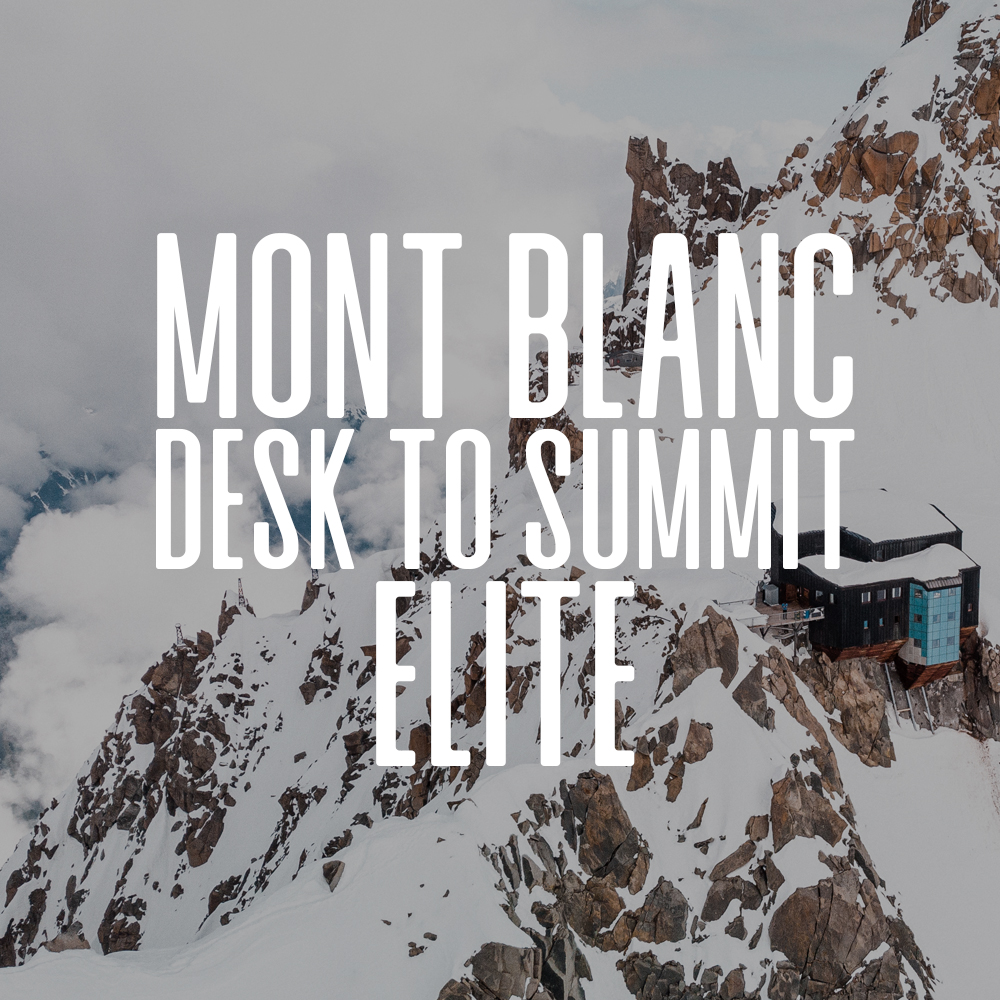Photograph of Desk to Summit Package for Outlier Ascents, UK based Mont Blanc climbing tour package