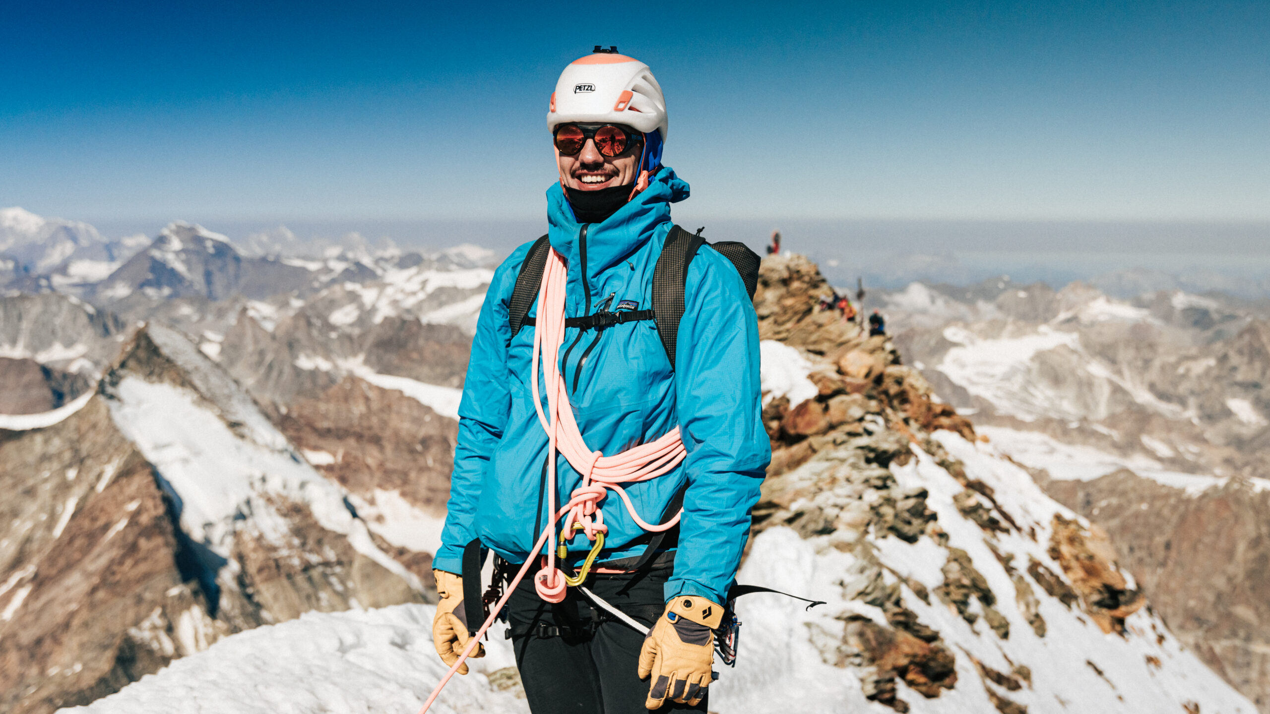 Photograph of Ben Brewer, Head Coach for Outlier Ascents, UK based Mont Blanc climbing tour package
